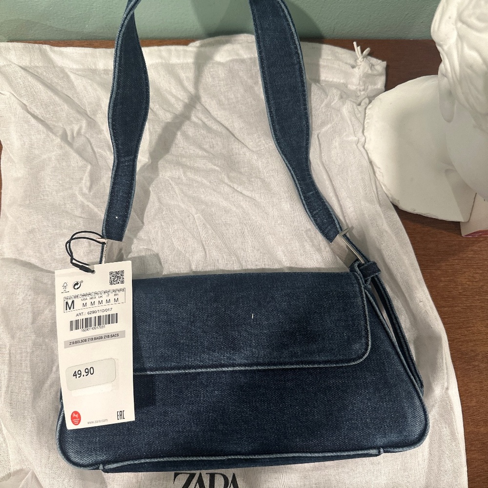 Zara denim handbag